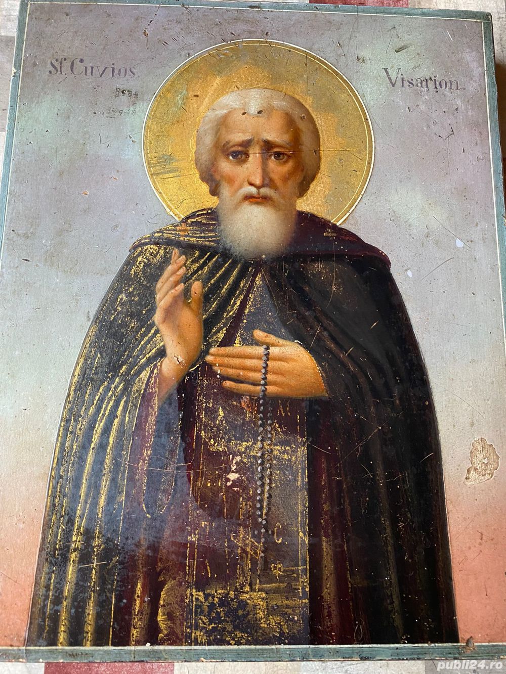 Vand icoana pictata pe lemn la Muntele Atos, an 1910, 