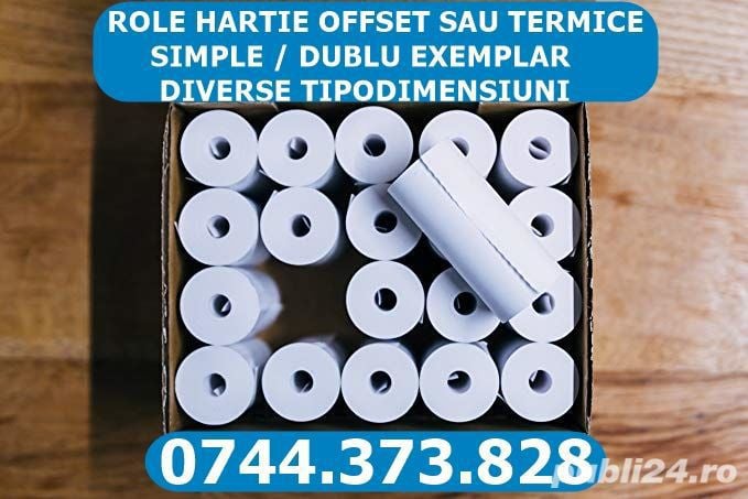 Rola hartie imprimanta bon, chitanta, factura    gama diversificata