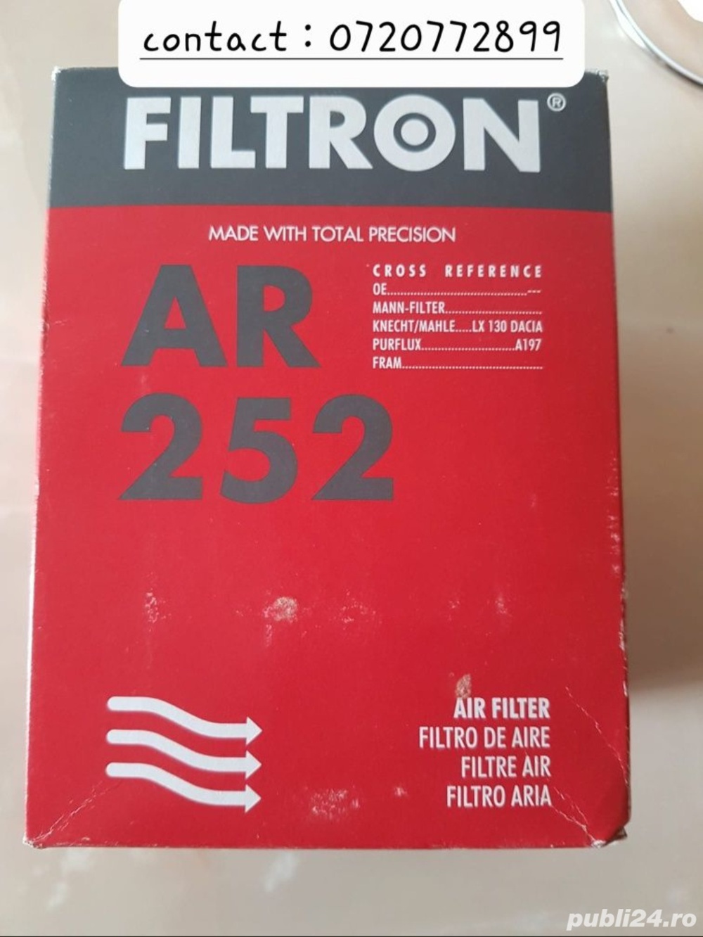 Filtru de aer Filtron Dacia