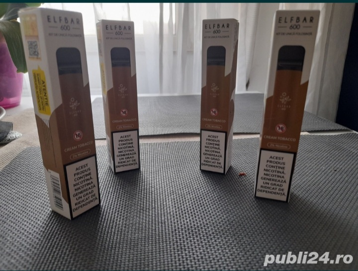 Tigari electrinice Elf Bar cream 600 2% Nicotine 