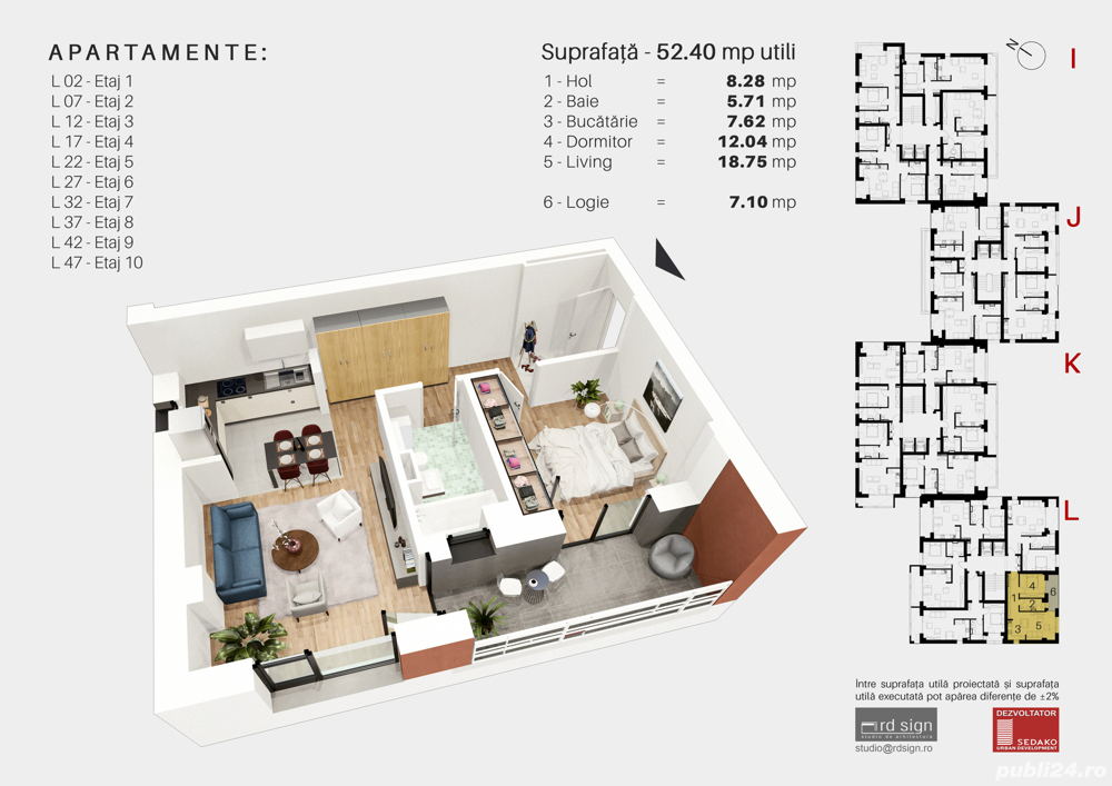 Apartament 2 camere, bloc nou, zona Aradului