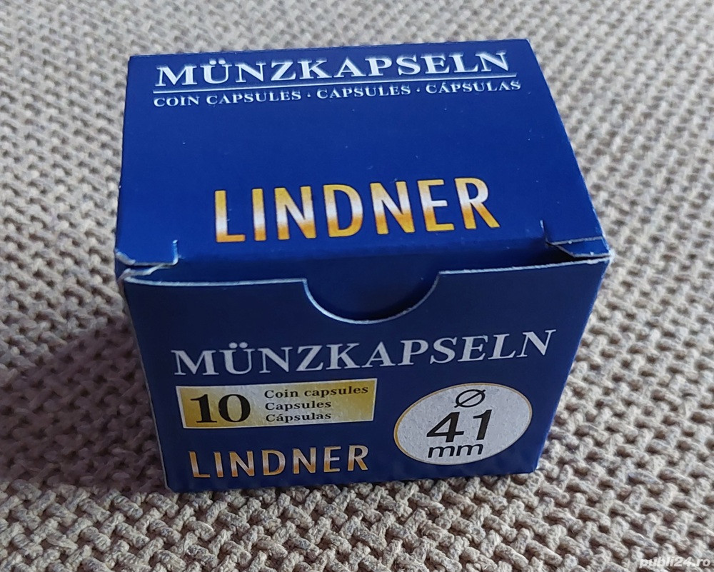 Set de 10 capsule pentru monede 41mm