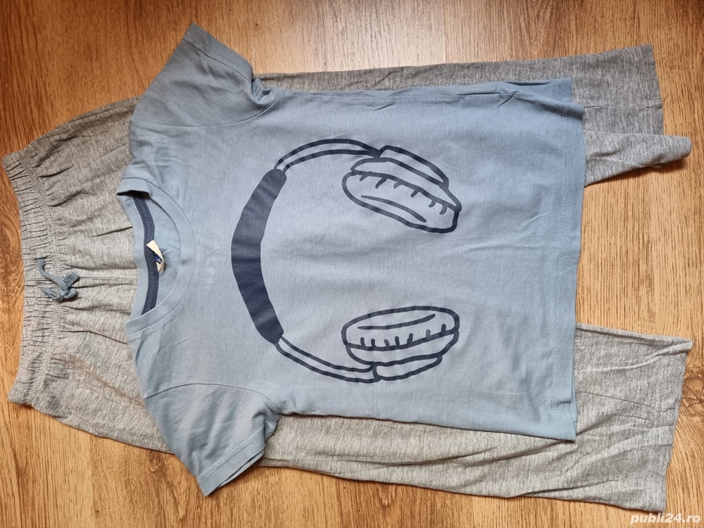  Pijama cu maneca scurta pentru copii 6-7 ani/122-128 cm