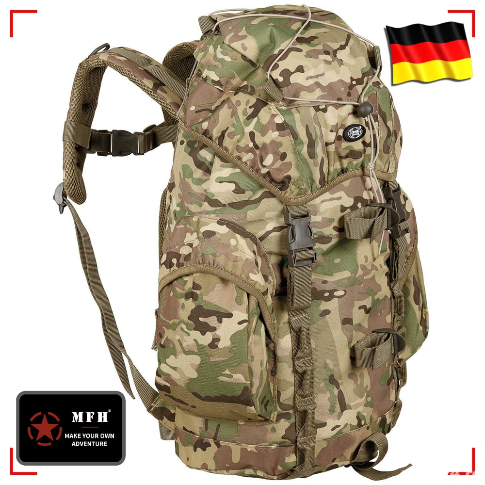 RANITA MILITAR MFH Recon 25Litri Camuflaj Combat Multi-Cam Impermeabil