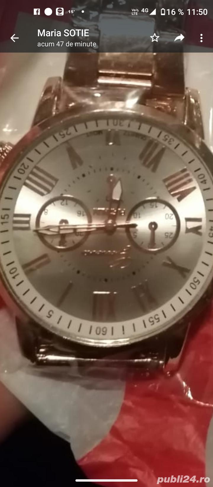 ceas dama elegant brățară aurie