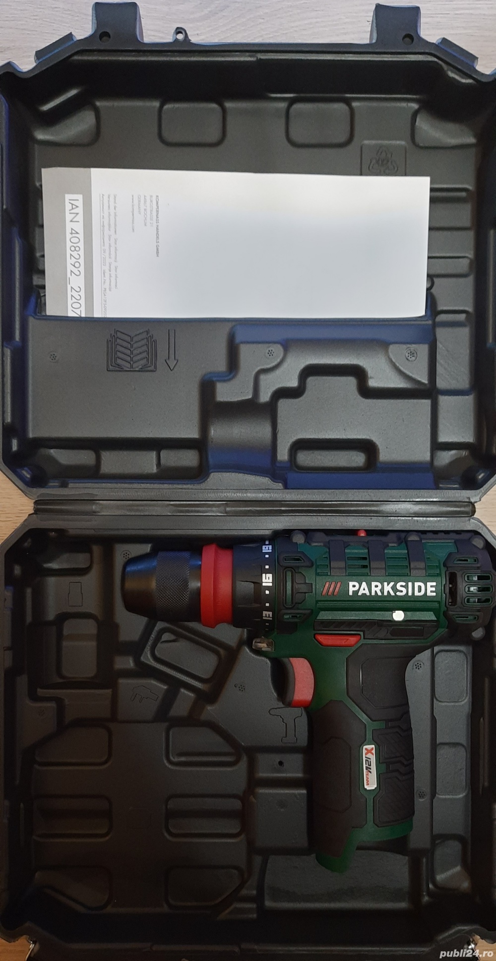 Masina de însurubat si gaurit cu acumulator 12 V-PBSA 12, Parkside, Nou!