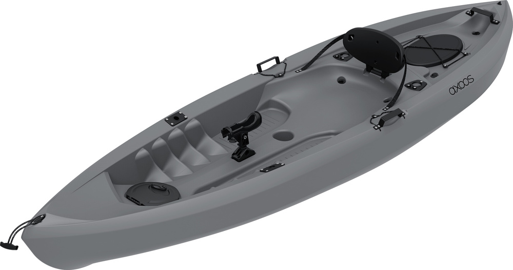 Black friday: caiac pentru pescuit Sit-On-Top, 3,05 metri, gri verde