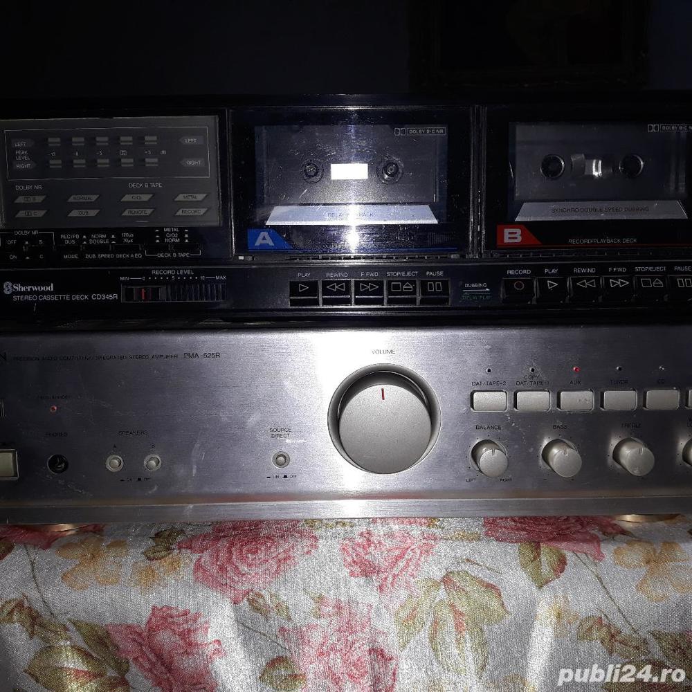 vVintage Sherwood CD345 Stereo Double Cassette Deck