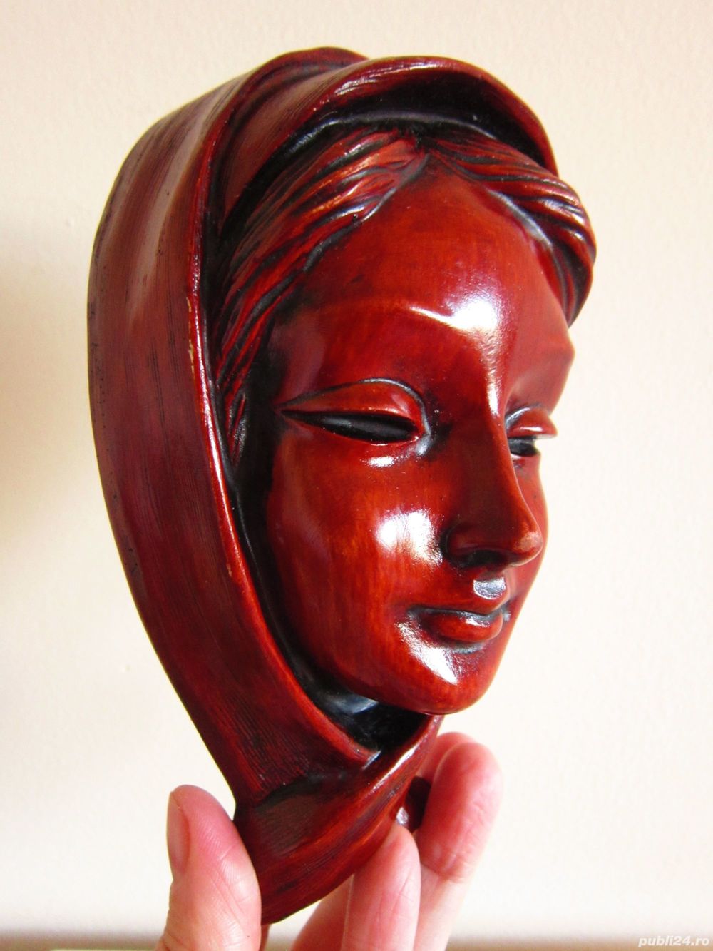 arta ceramica Achatit original Maria Madonna handmade Germania'60