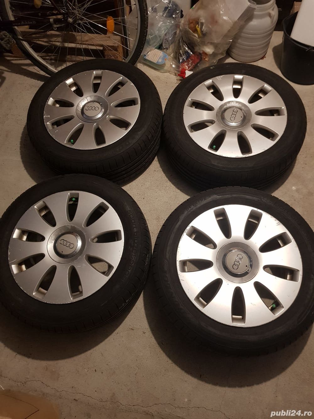 Jante aliaj + capace pentru Audi A4 B7