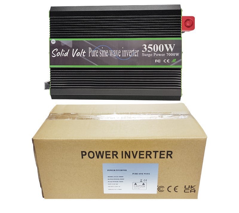 Invertor sinus pur, 3500W putere continuă,12V sau 24V, rulotă, auto-rulotă, campervan