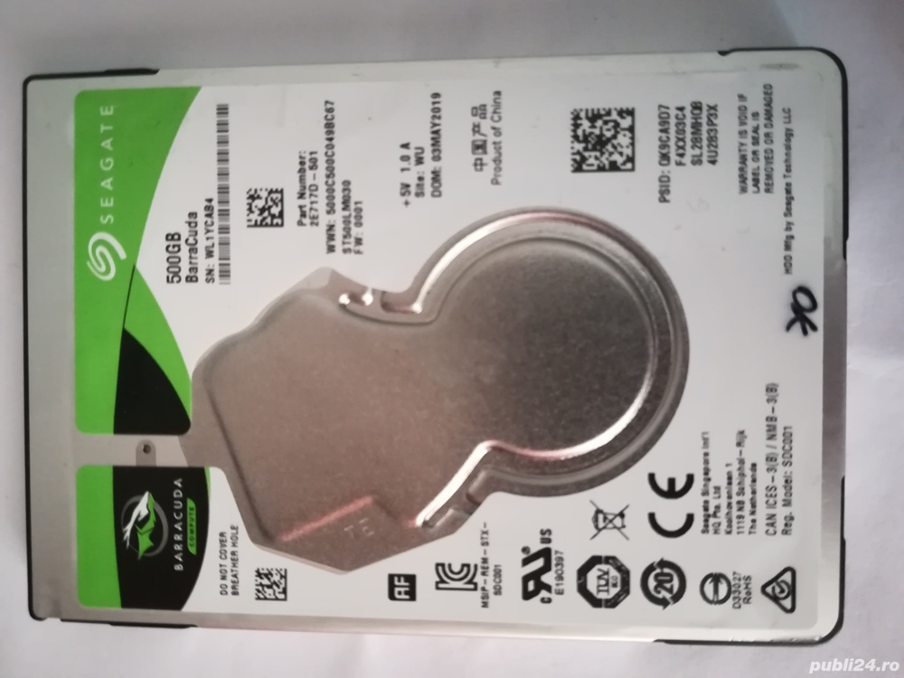 HDD 500gb laptop cu Vividworkshop +TecDoc programe reparatii auto