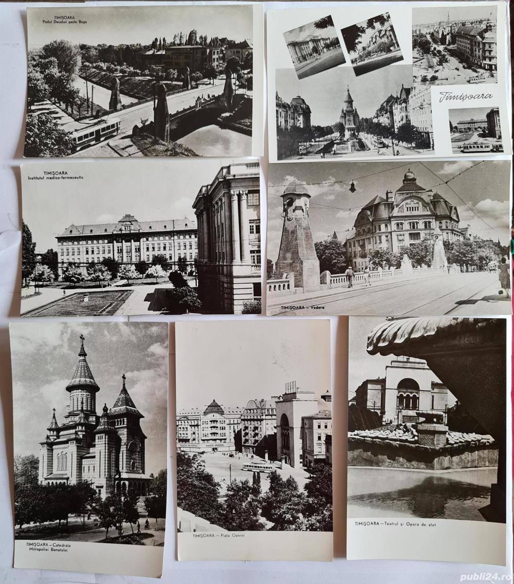 7 CP vechi (RPR) Timișoara, pentru colectionari