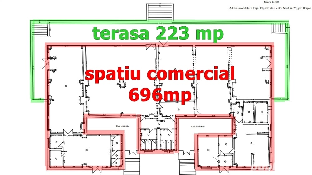 Spatiu comercial Rasnov, vanzare sau inchiriere.