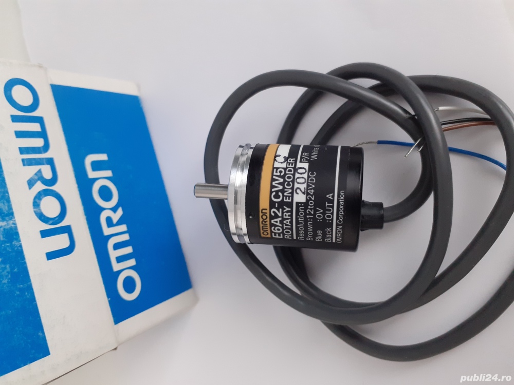 Encoder omron robot cnc inteligenta artificiala Omron Rotary Encoder E6A2-CW5C 200P/R 0.5M ax cuplaj