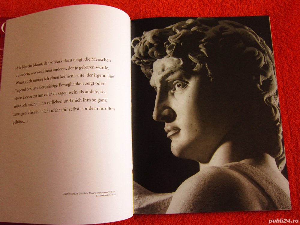 album arta "Eu Michelangelo" Editura Prestel Germania cadou rar 