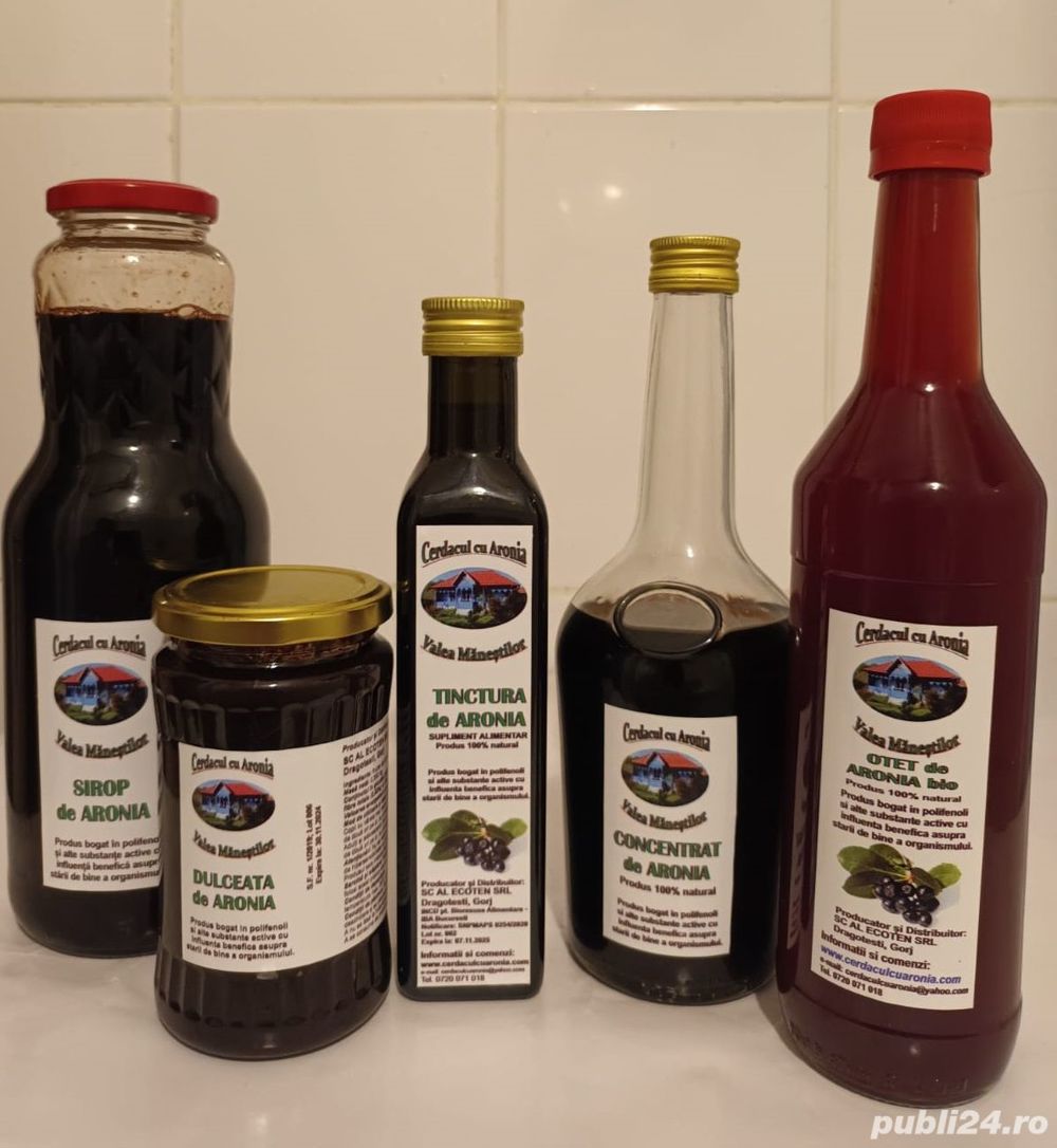 Otet de Aronia Bio - 500 ml - Cerdacul cu Aronia - judetul Gorj