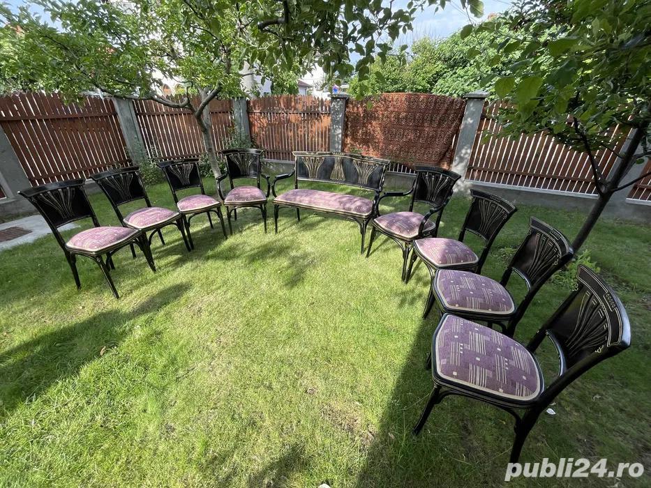 Set salon vintage - raritate - complet recondiționat - piese de artă - peste 120 ani