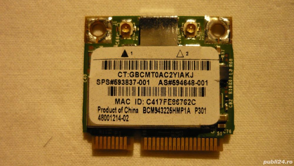 Wireless WiFi Laptop Broadcom , Intel  