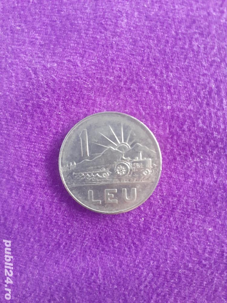 Monedă 1 Lei Anul 1966 Republica Socialistă Romănia