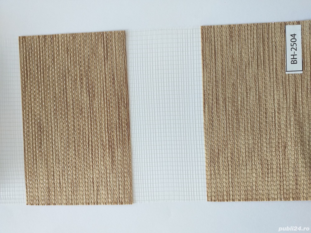 Rolete Zi Noapte Maro Cu Sclipici Zebra Decor La Comanda BH-2504