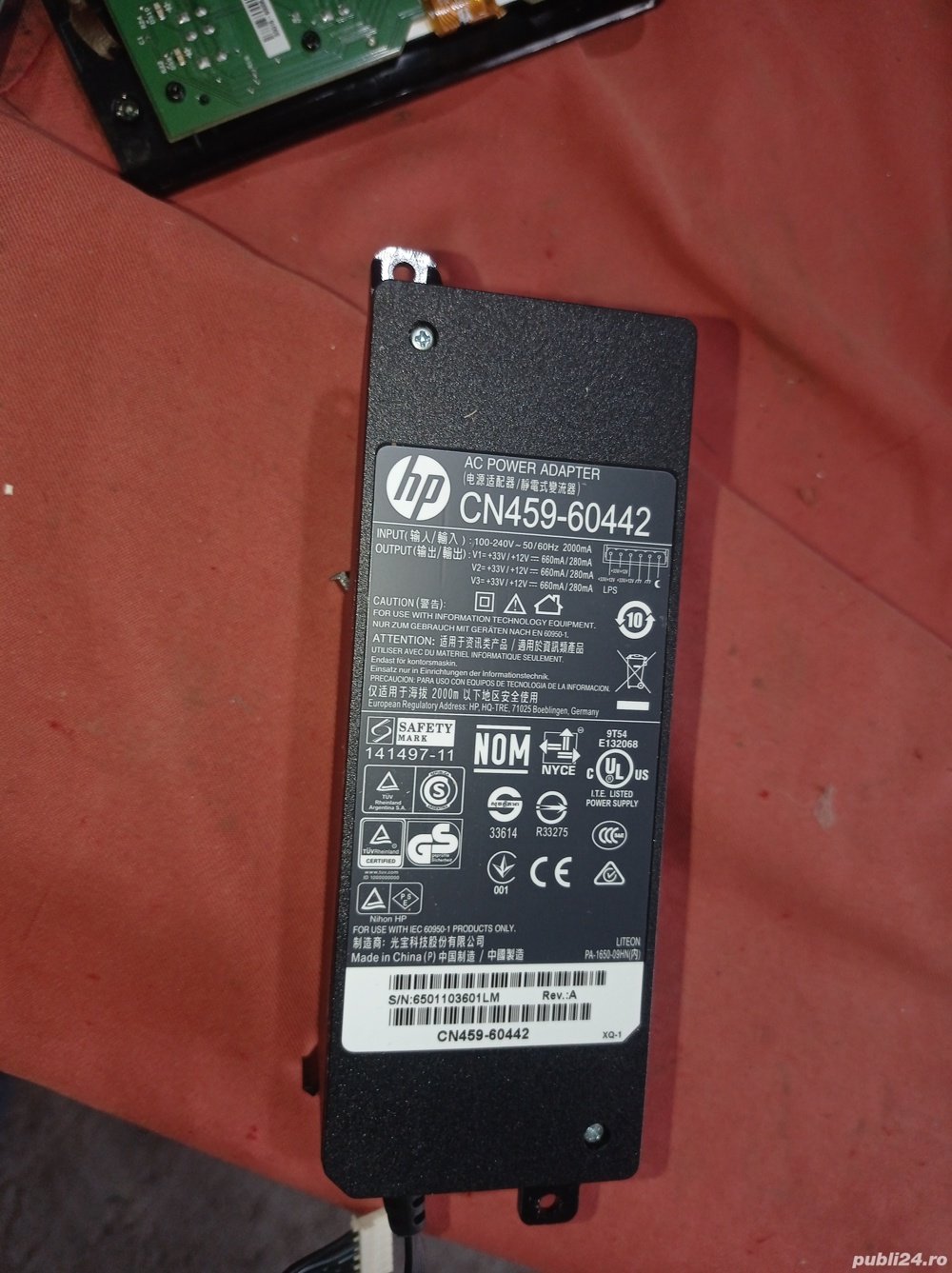 sursa Hp cn459-60442 de pe imprimanta Hp pagewide352dw