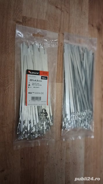 Bride (coliere) inox 4,6x201 (100buc) 304 - ELEMATIC,(Super Ofertă).