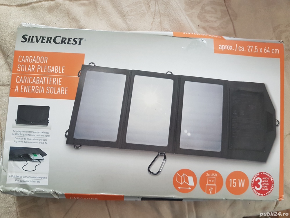 Vand panou de incarcare solara  Silver Crest