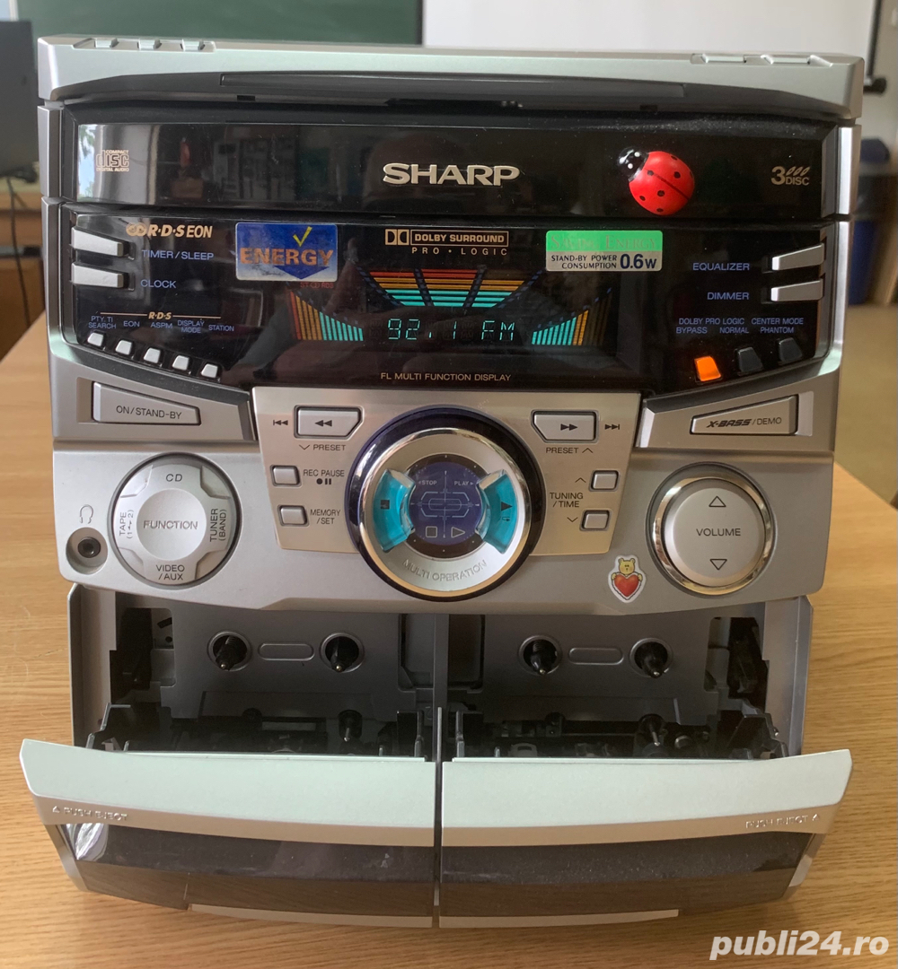 SHARP CD-PC651 CD changer, double deck, tuner, amplifier 5.1