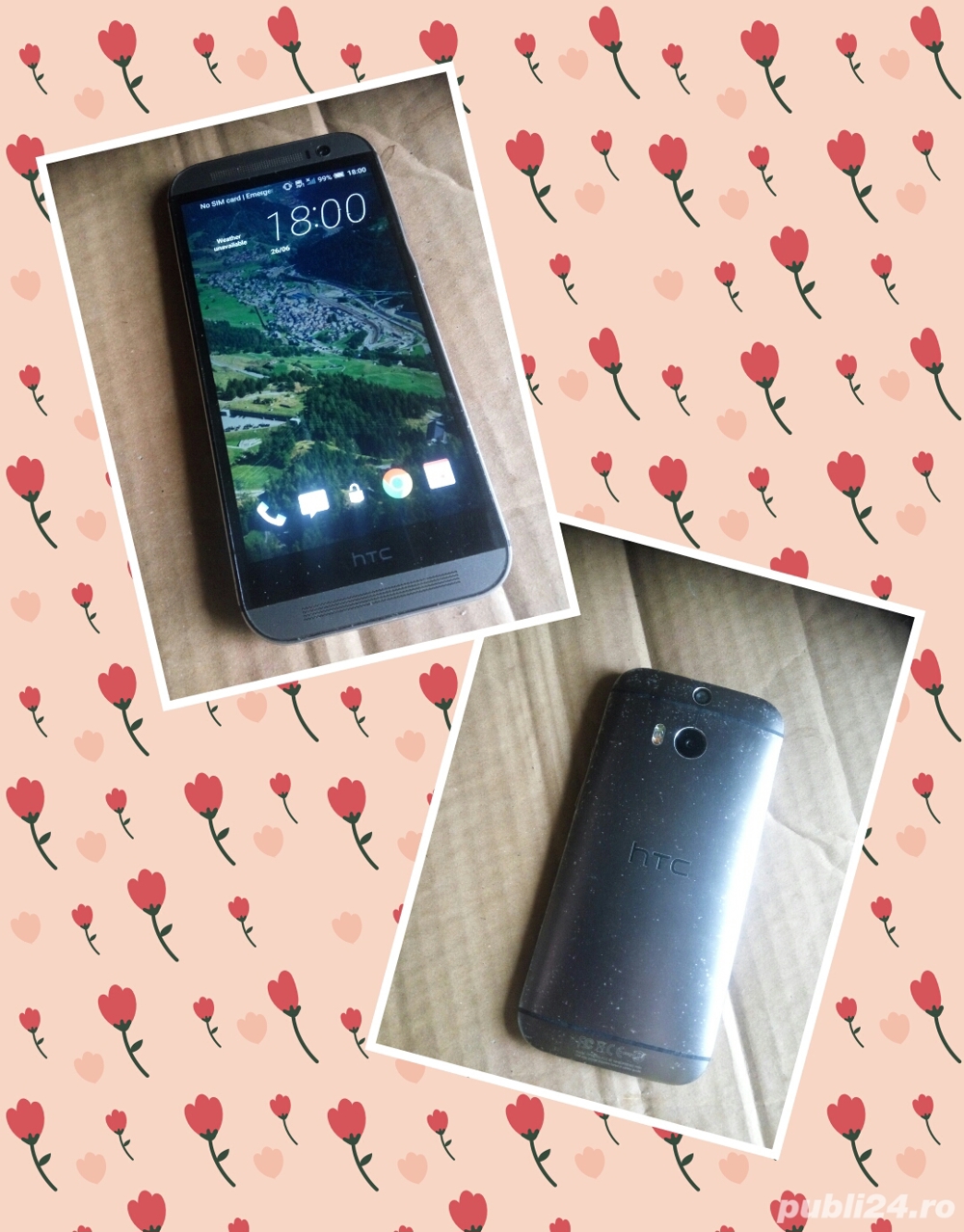 Telefon HTC one M8 metalic