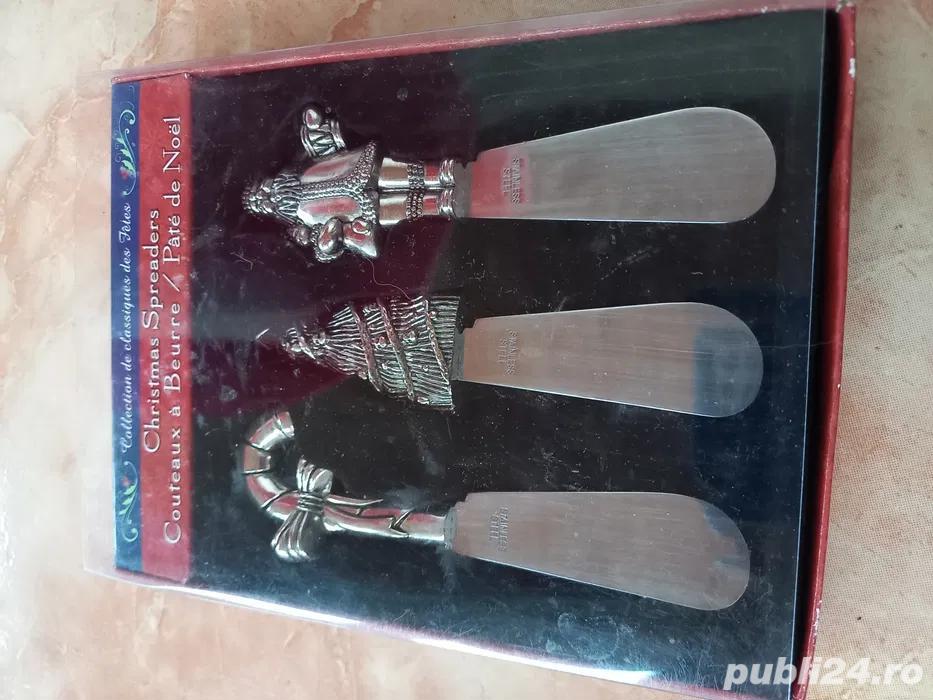 ANIVERSARI,produse originale,seturi colectie,Furculite OTEL INOX si STICLA,si set CRACIUN SPREADERS