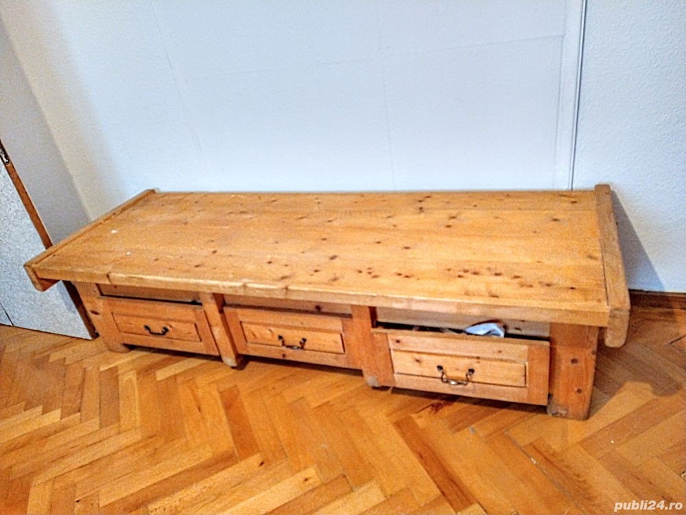 Laviță robustă din lemn 100%