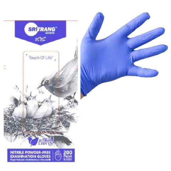 Manusi nitril albastre,Marime S,fara pudra Touch of Life