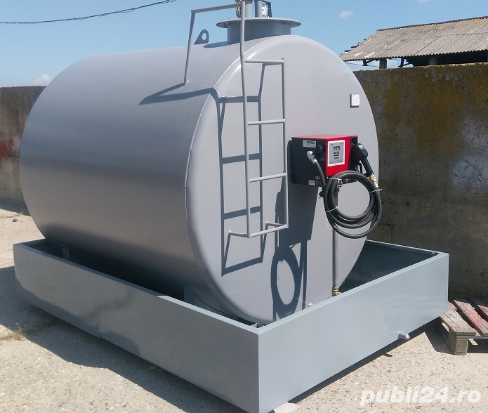 Bazin depozitare motorina 3000 litri cu pompa Piusi