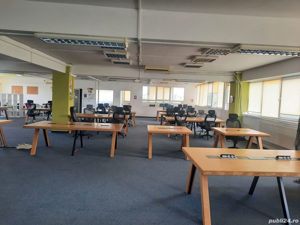 Spatiu birouri 450 mp, open  space, echipat și mobilat pentru IT 