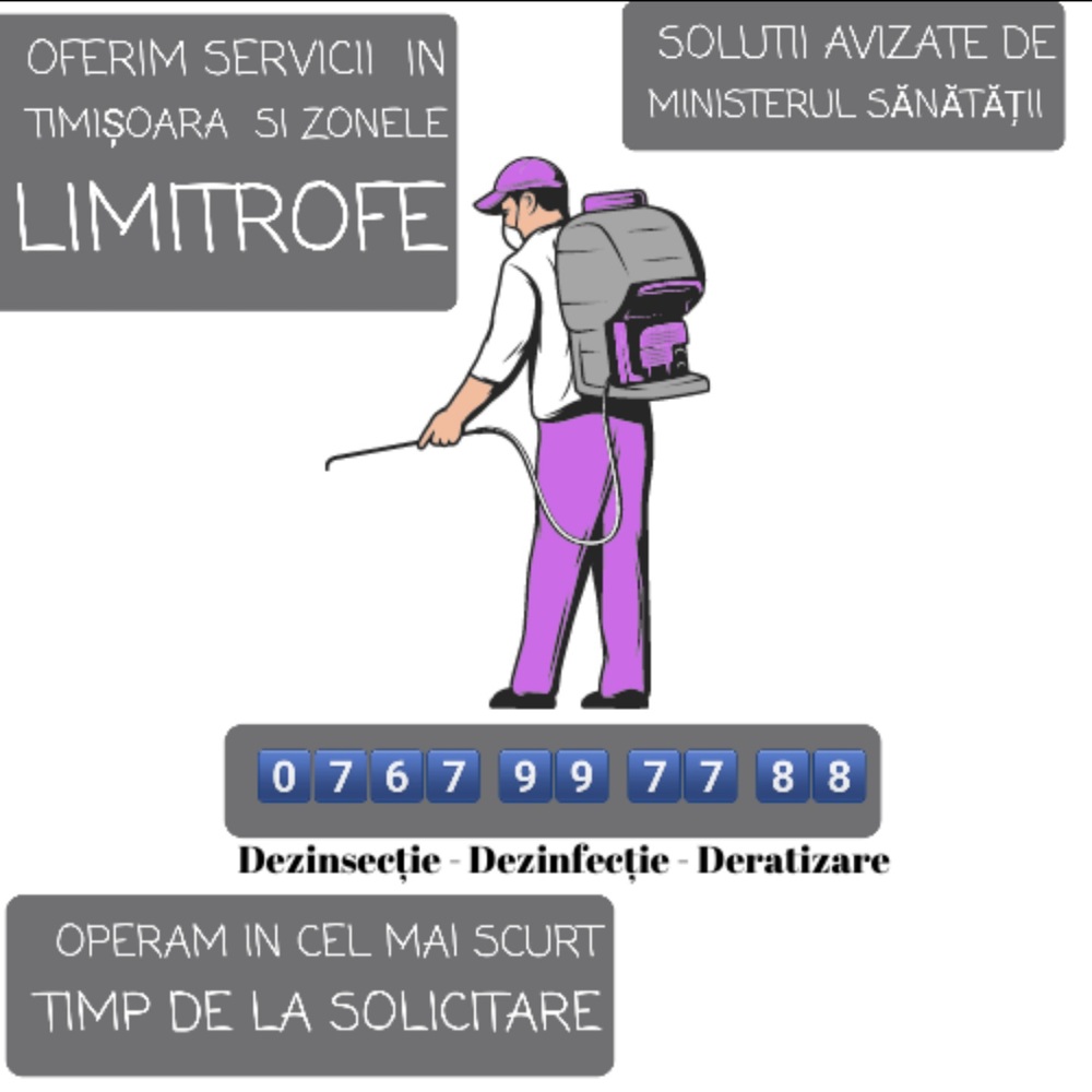 Servicii dezinsecție  dezinfectie si deratizare 