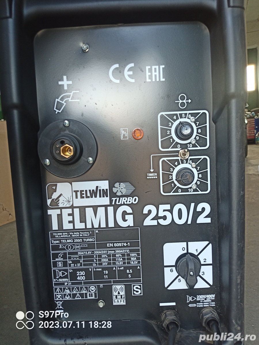 vand aparat sudura mig-mag Telwin Telmin 250/2