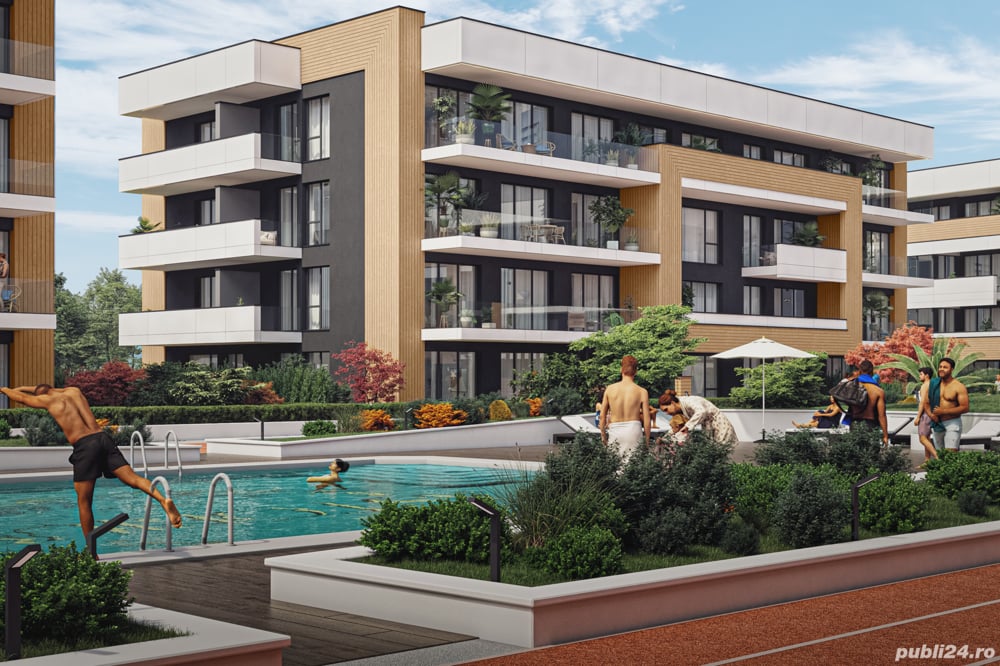 Astorium Garden - Apartament 2 camere - LUX - Gradina - Parcare - Piscina - blocuri P+3 etaje