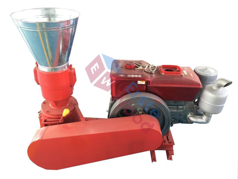 Granulator, presa peleti motor diesel 15CP matrita 200mm EW-6200