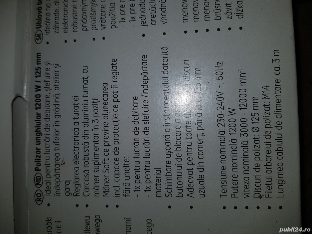 Vând flex 1200w,125mm