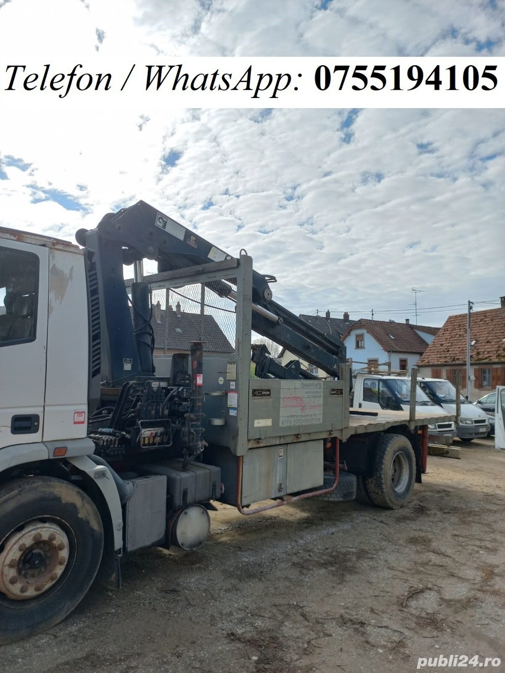 Iveco Eurotech 190E30, AC, 12 tone, 4x2, camion cu macara