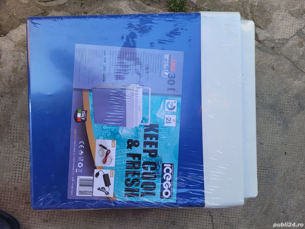 Vand Lada frigorifica electrica ICEGO i302, 30 Litri, 12V si 230V NOU, 299 Lei