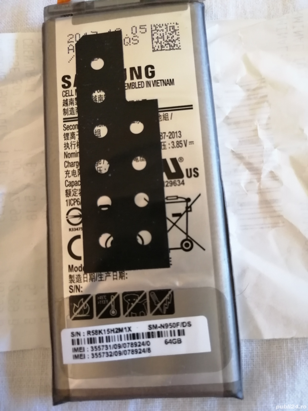 Baterie Samsung note 8