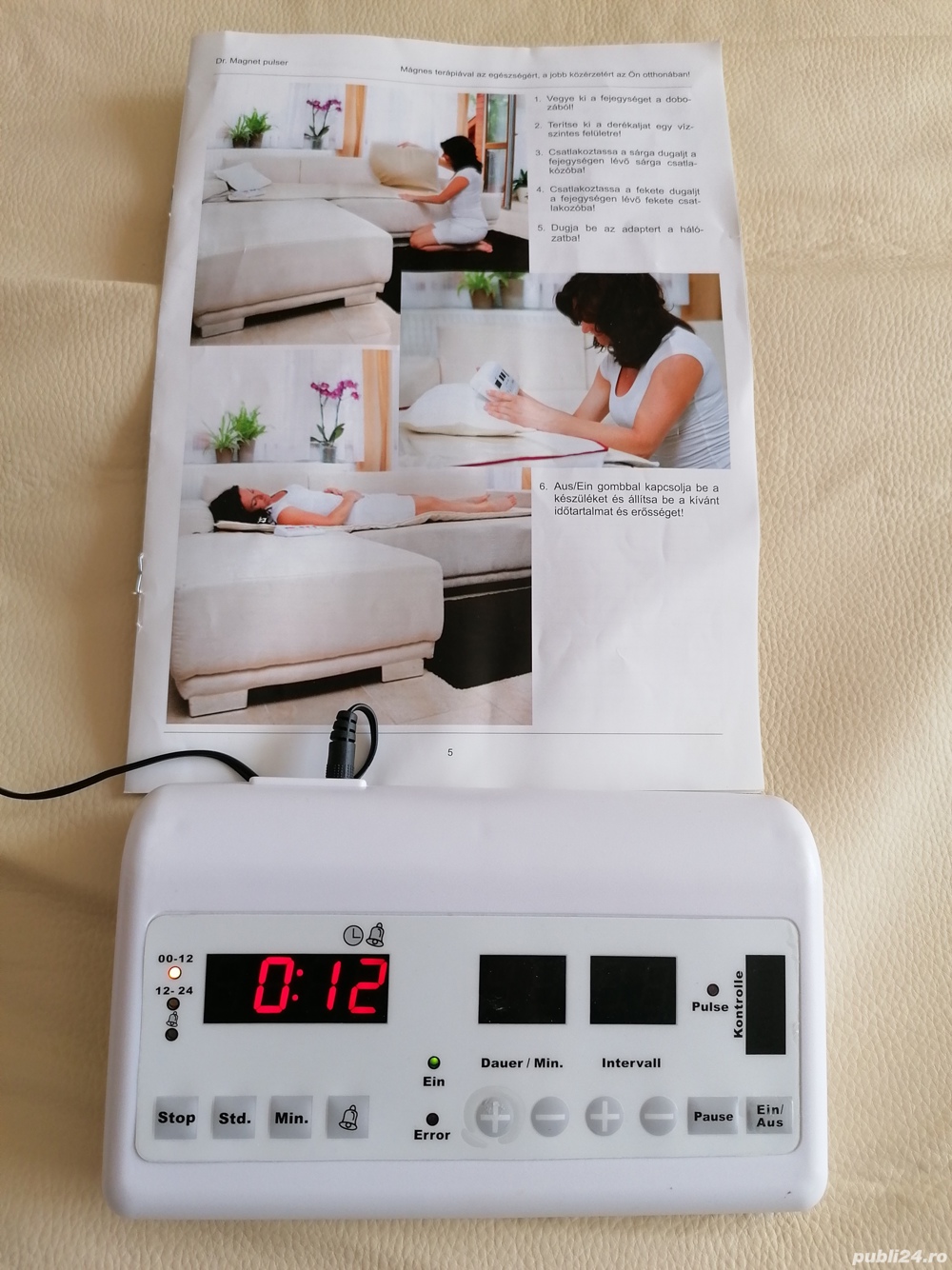 Vând saltea magnetică pulsanta NOUĂ în garanție la jumătate de preț 