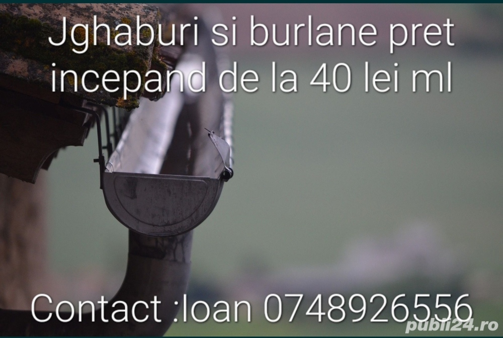 Executam ,reparam și montam jgheaburi și burlane  reparatii  acoperis terse foisoare etc