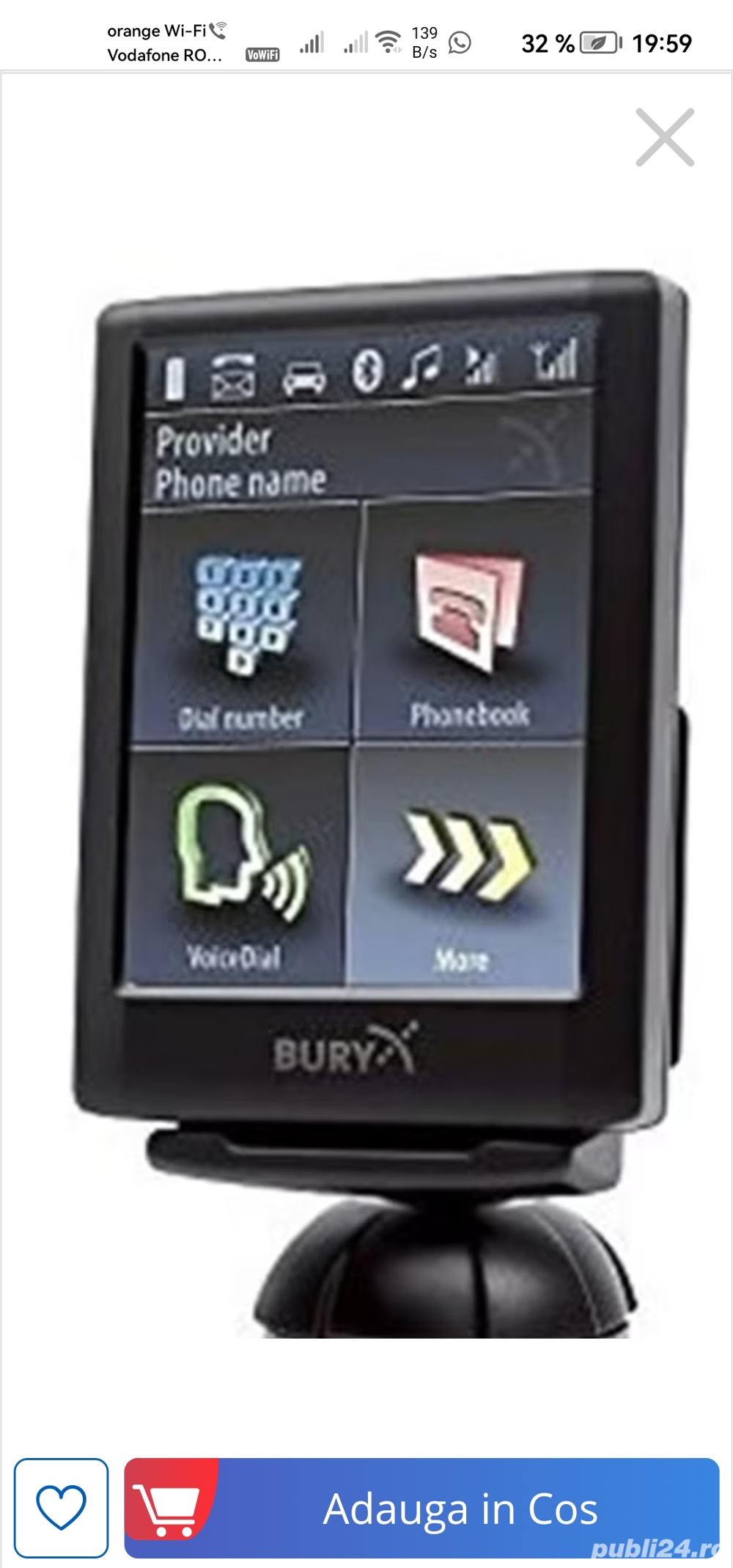 Kit Auto cu Touch Screen, CC 9056 Bury