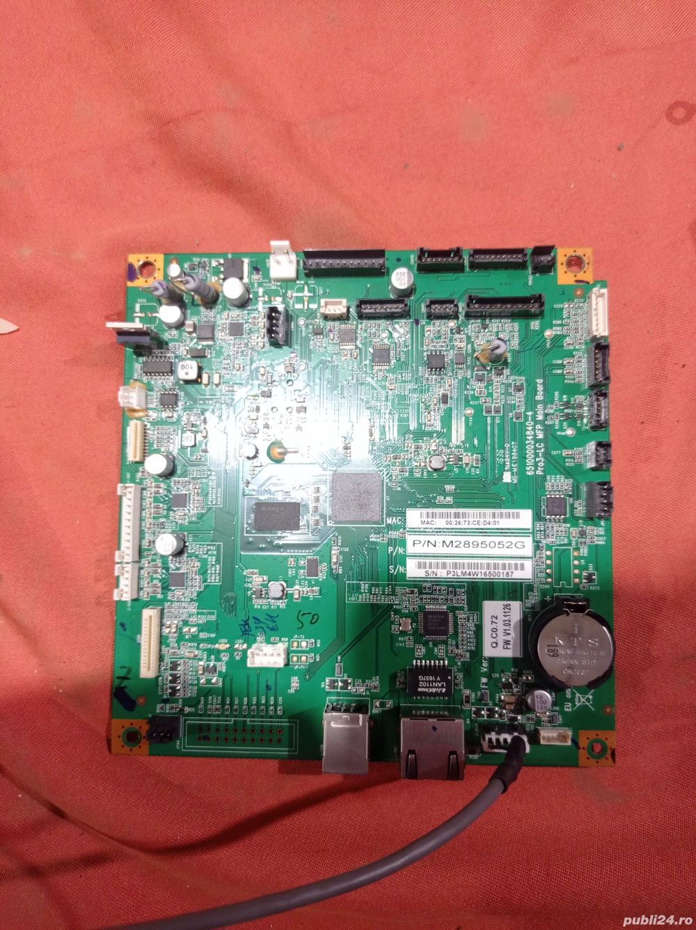 placa de baza 651000034840-4 pro3-lc mfp de pe imprimanta hp laser