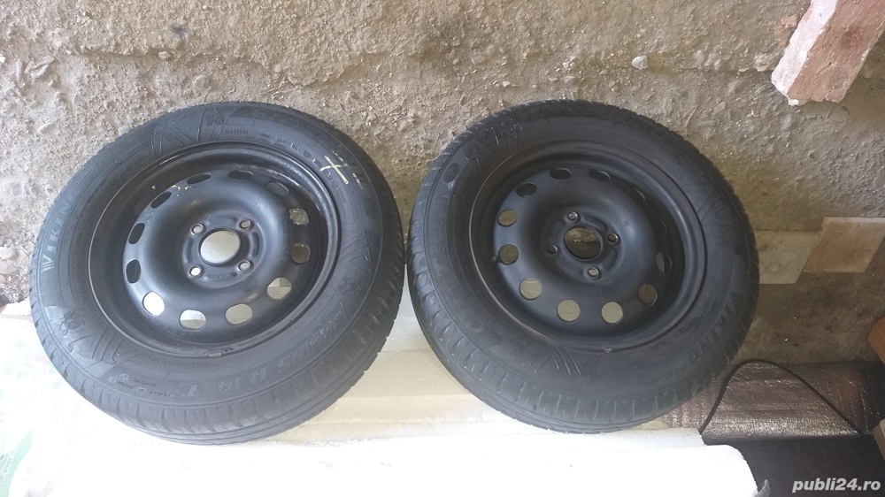 1pereche roti vara jante tabla 185x65x14 ; ,dist.prez.108