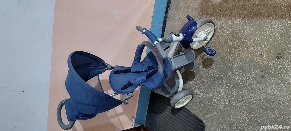 Tricicleta copii COCCOLLE EVO,albastru inchis