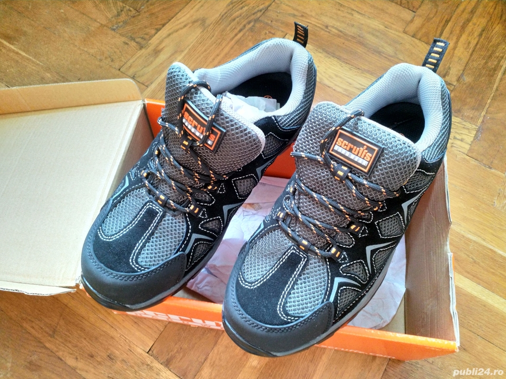 Pantofi de protectie Incaltimente adidas de munca protectie bombeu metalic SCRUFFS TRENT marimea 43